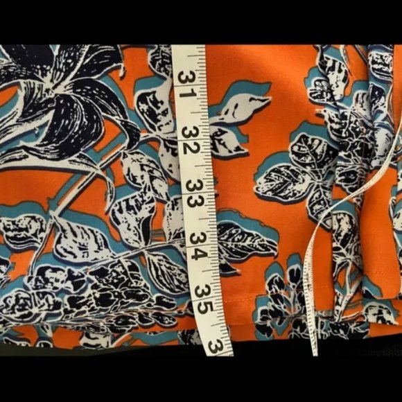 Maxi Skirt Tie Front Slit Side Floral Multicolor - Picture 3 of 5